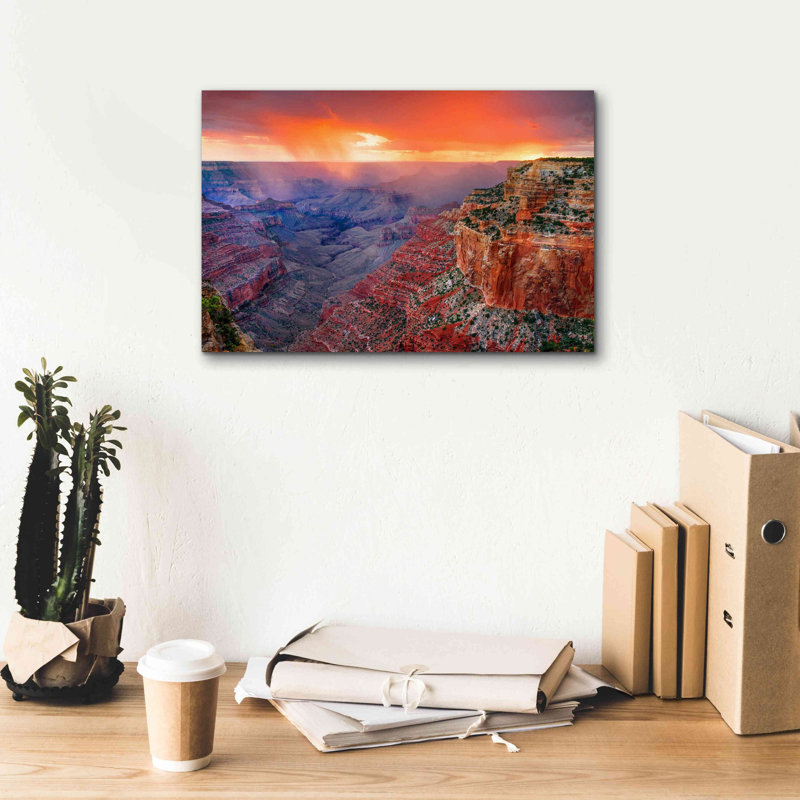«Monsoon Sunset» par John Gavrilis, estampe numérique sur toile, H 12 po x l 18 po x P 0,75 po