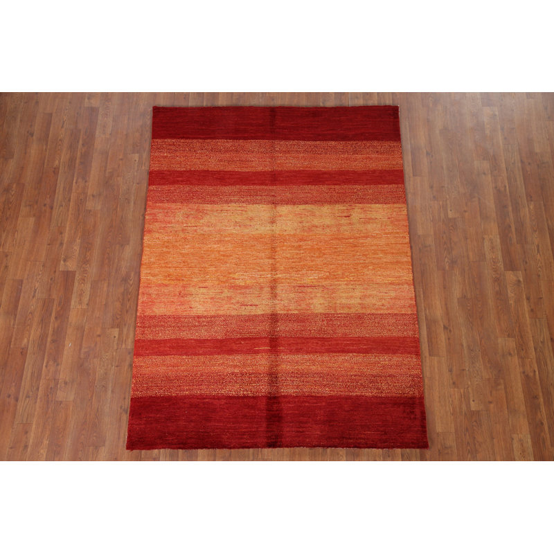 Tapis rayé Gabbeh 5 x 6