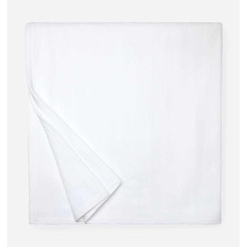 Tavira Hand Woven Blanket, Twin, White