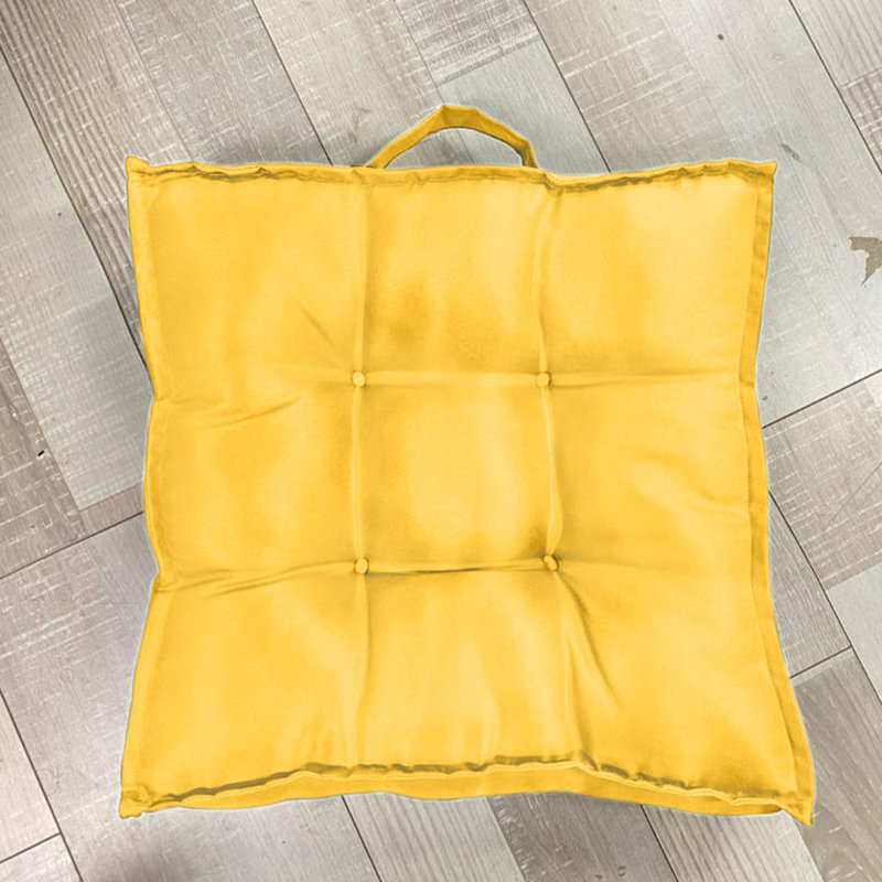 OUTDOOR WATERPROOF BOOSTER CUSHION 45X45 SILVER, Yellow