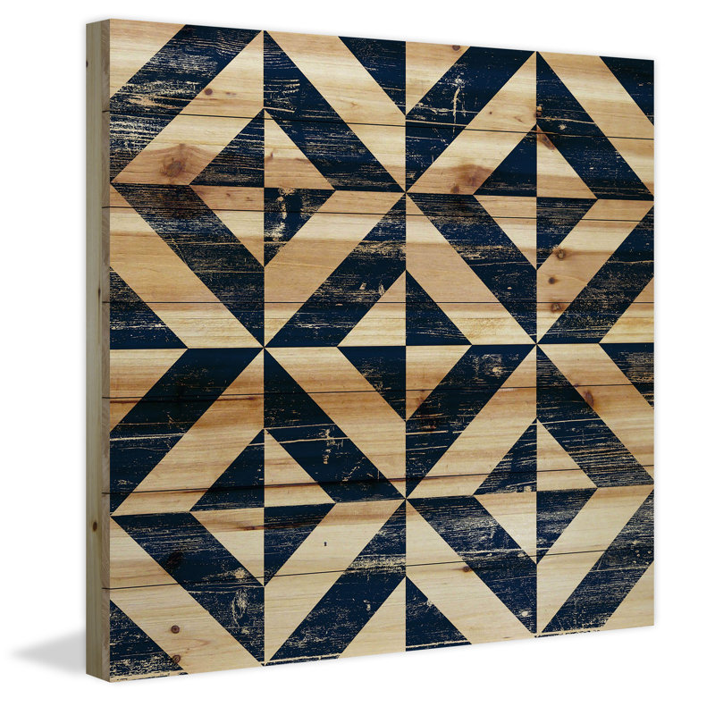 « square puzzle », reproduction sur bois, H 24 po x l 24 po