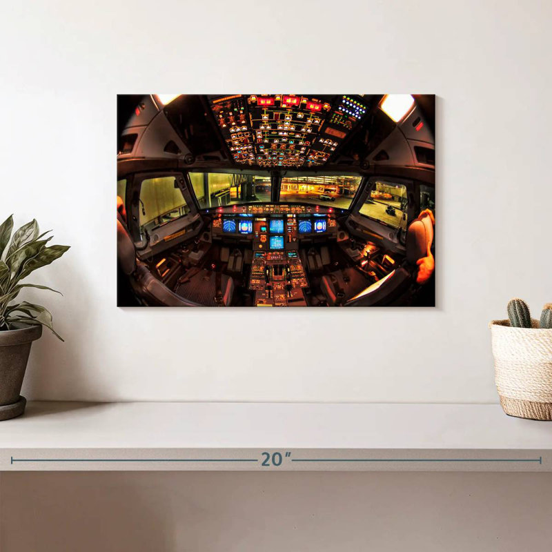 Mehar Airplane Cockpit, 8'' H x 12'' W