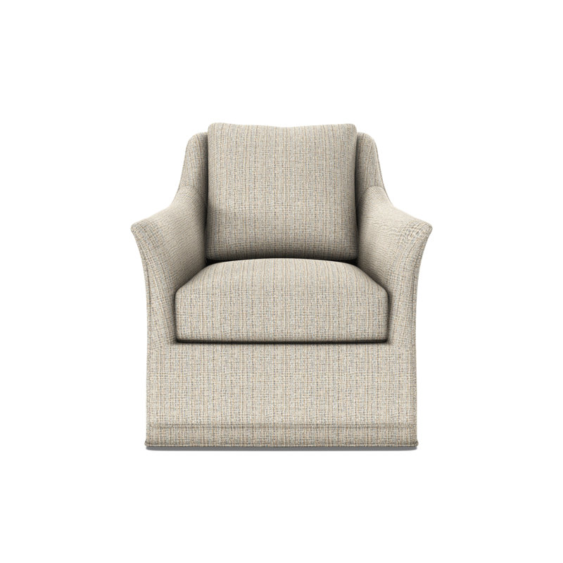 Arcadia Flared Arm Swivel Glider, Steady Fog