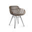 Fauteuil à dossier Windsor brun