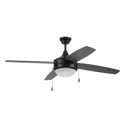 Ventilateur de plafond standard à 4 pales de 52 po avec 4 tiroirs et chaîne d'éclairage Phaze Energy Star inclus