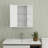Bathroom Medicine Cabinet With Mirror, Wall Mounted Bathroom Cabinet With Mirror Door, 6 Open Shelves,3 Adjustable Shelves For Bathroom Living Room Laundry Bedroom