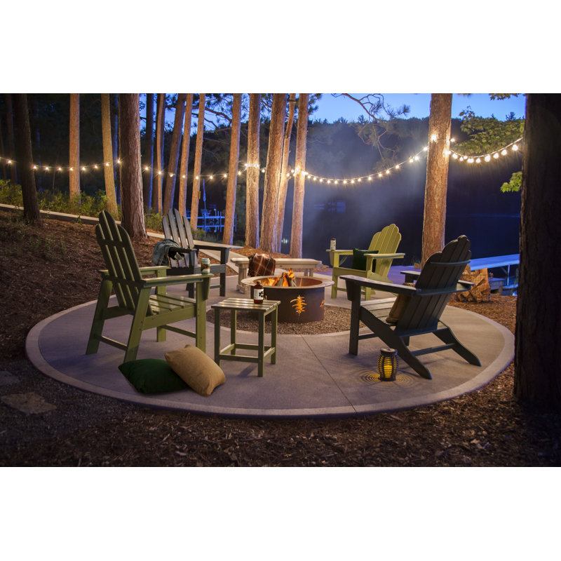 POLYWOOD Long Island Dining Chair, Sunset Red