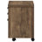 File Cabinet With Rolling Mobility - Brown For Office Document And Supply Storage On Wheels With Ample Drawer Space