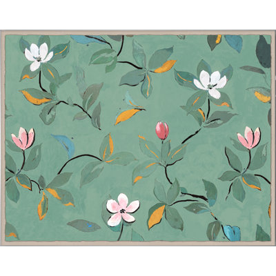 Green Magnolias Print by Paule Marrot