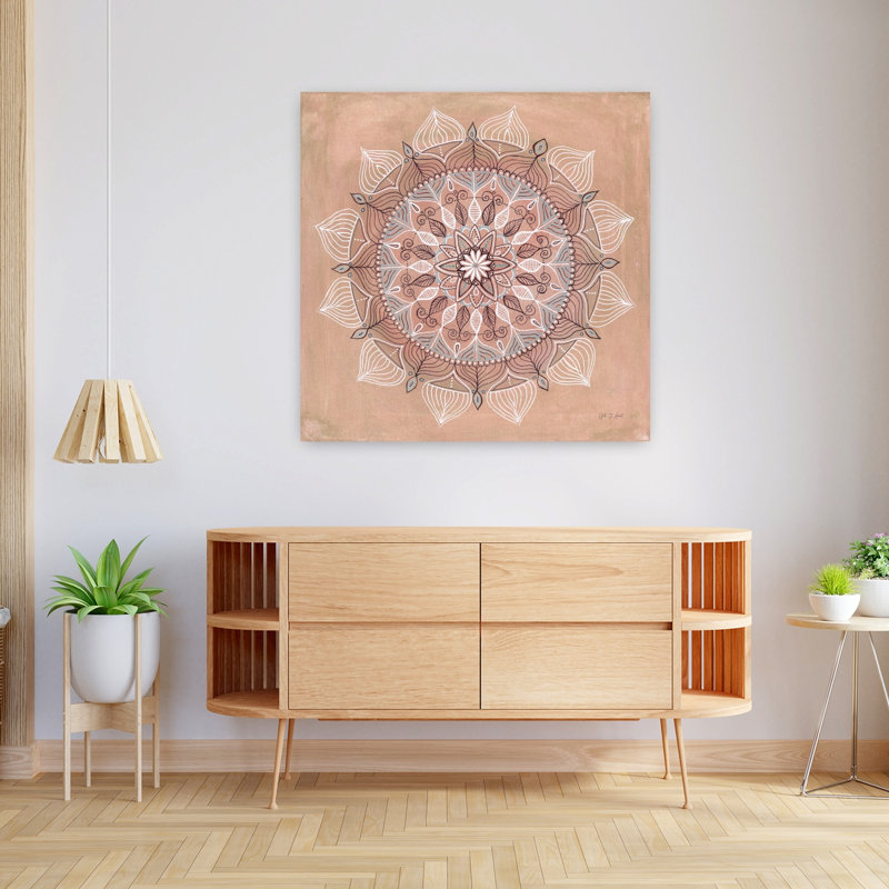 Art mandala désertique, H 36 po x l 36 po