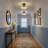 Modern 12.2" 3-Light Matte Black Flush Mount Ceiling Light with Textured Clear Glass Shade