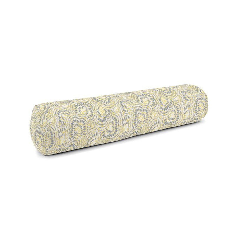 Sassafrass Linen Bolster Pillow Cover & Insert, 9" x 48", Custard