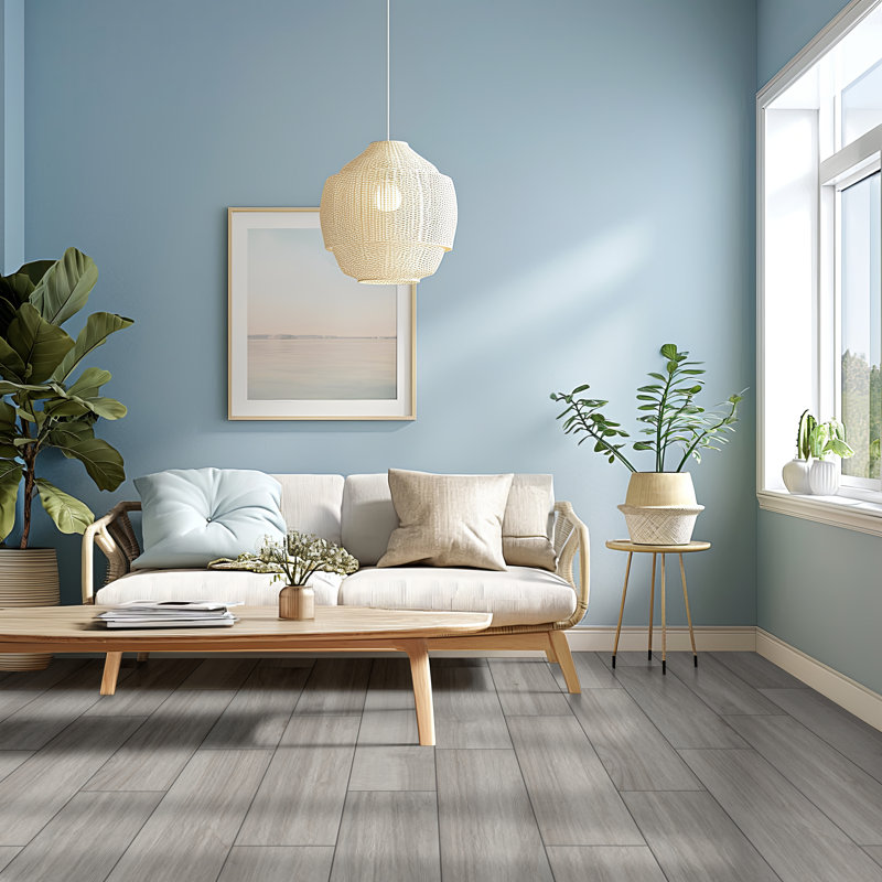 MSI Havenwood 8 in. x 36 in. Matte Porcelain Wood Look Floor and Wall Tile, Platinum