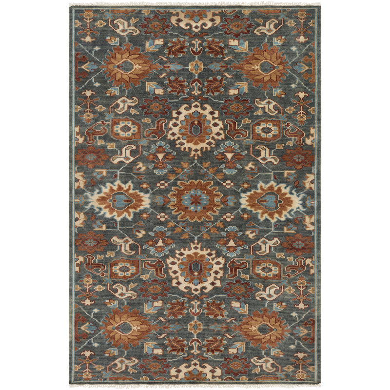 Daer Wool Oriental Indoor Rug, Rectangle 2' x 3'