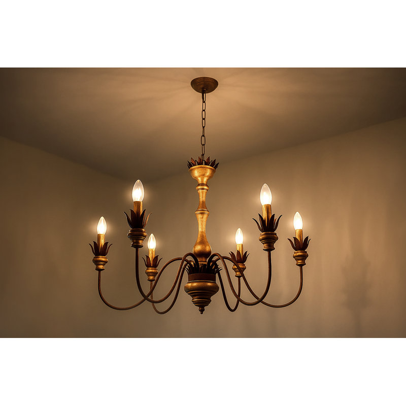 Luminaire en fer doré Gianvincenzo