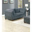 Ensemble de canapé modulaire en chenille gris 6 pièces