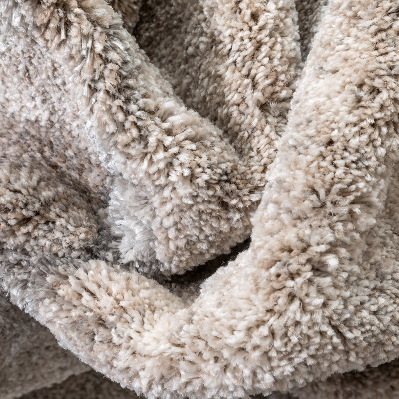 Lisbon Ivory Geometric Easy Care Synthetic Area Rug