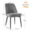 49Cm H Modern Velvet Upholstered Dining Chair for Kitchen/Dining Room-519767536