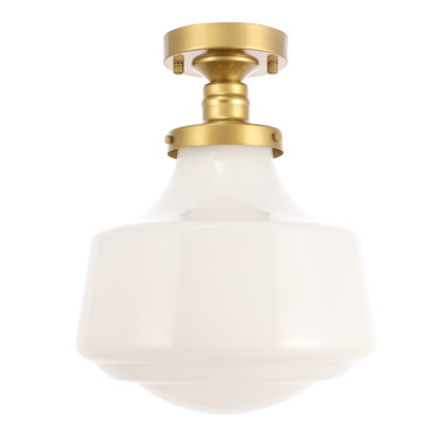 Plafonnier semi-encastré à 1 lumière Steverson