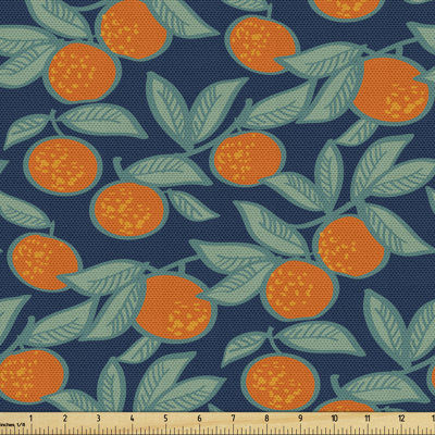 Parmenter Citrus Branches and Leaves Fabric