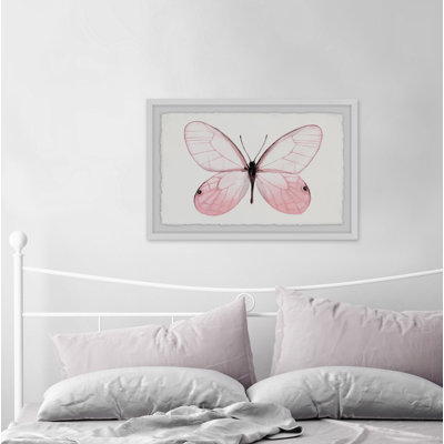 " Pink Butterfly Beauty " Painting Print
