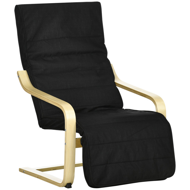 Zhao Upholstered Armchair, Black