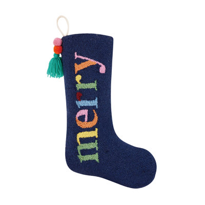 Merry Wool Hook Stocking