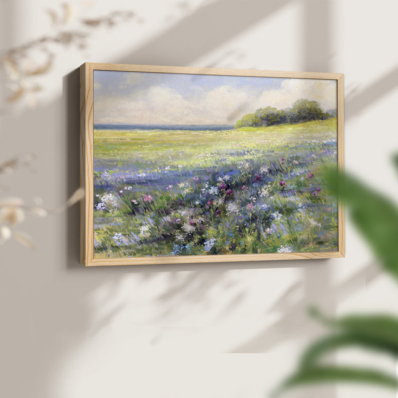 Au bord de la mer - Reproduction encadrée - Restickable, Naturel, H 11 po x l 14 po