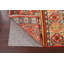 Tapis rouge / jaune / bleu en laine noué à la main de conception unique 2 pi 7 po x 4 pi 3 po New Age
