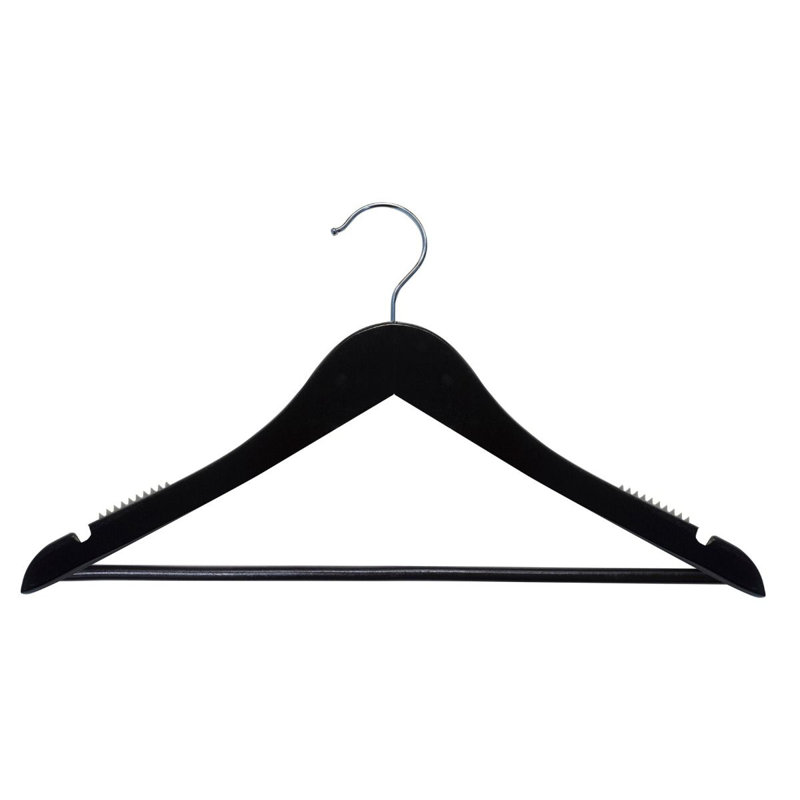 Cintre standard en bois Filip, 100, Chrome / Noir