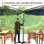 Parasol d'extérieur suspendu en porte-à-faux-337275057
