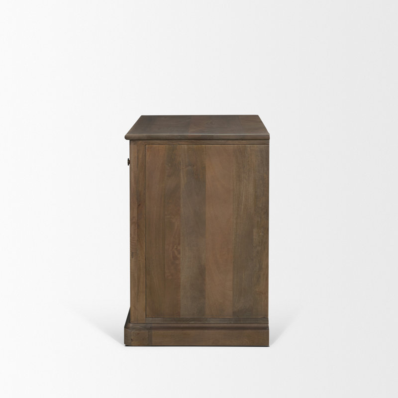 Braxton Rectangle Accent Cabinet, Dark Brown