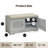 28.74"Shoe Storage Bench with 2 Door Cabinet, Entryway Bench with Grey Shoe Storage, Shoe Bench with Cushion, Adjustable Shelves, Shoe Rack Bench for Entryway, Hallway-840563045