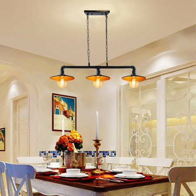 Sudlersville 3 - Light Black Kitchen Island Pendant