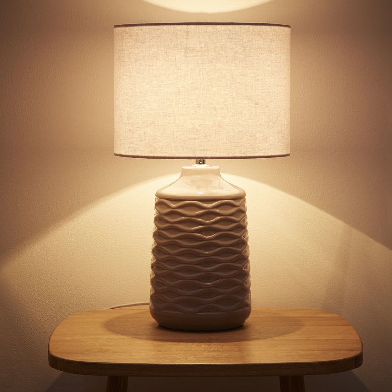 Burce Ceramic Table Lamp, Grey