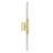 Integrated LED Satin Gold Vanity Light – For Bathroom, Powder Room, Bedroom – Dimmable, Modern Wall Fixture-94314912