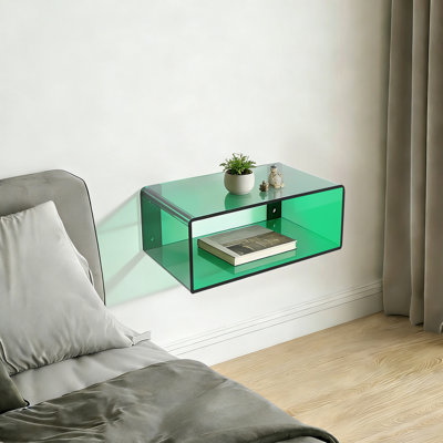 Table de chevet flottante en acrylique