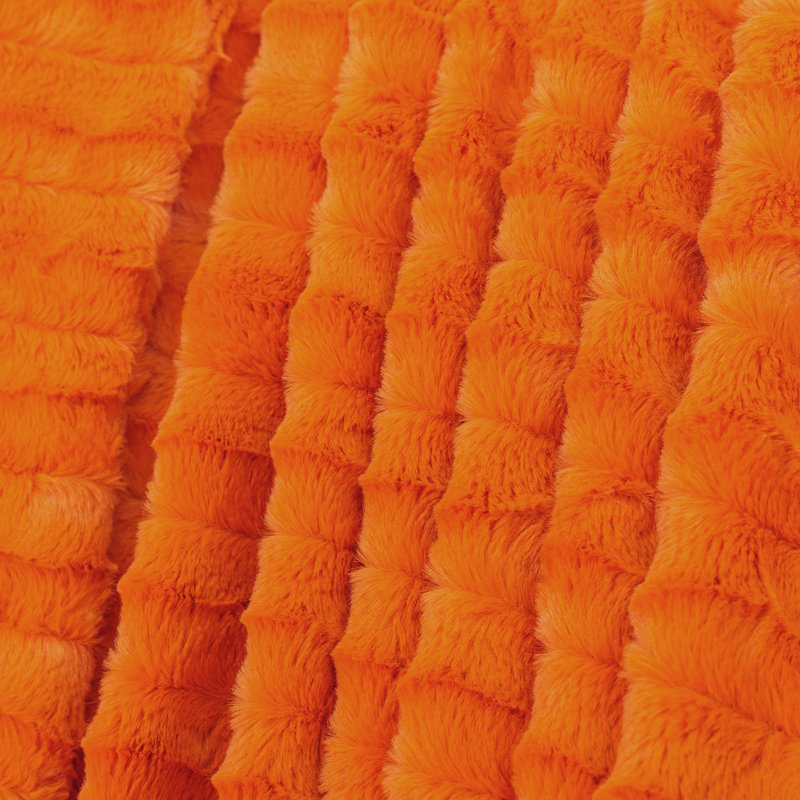 Throw Blanket, Burnt Orange, 152.4cm W x 203.2cm L
