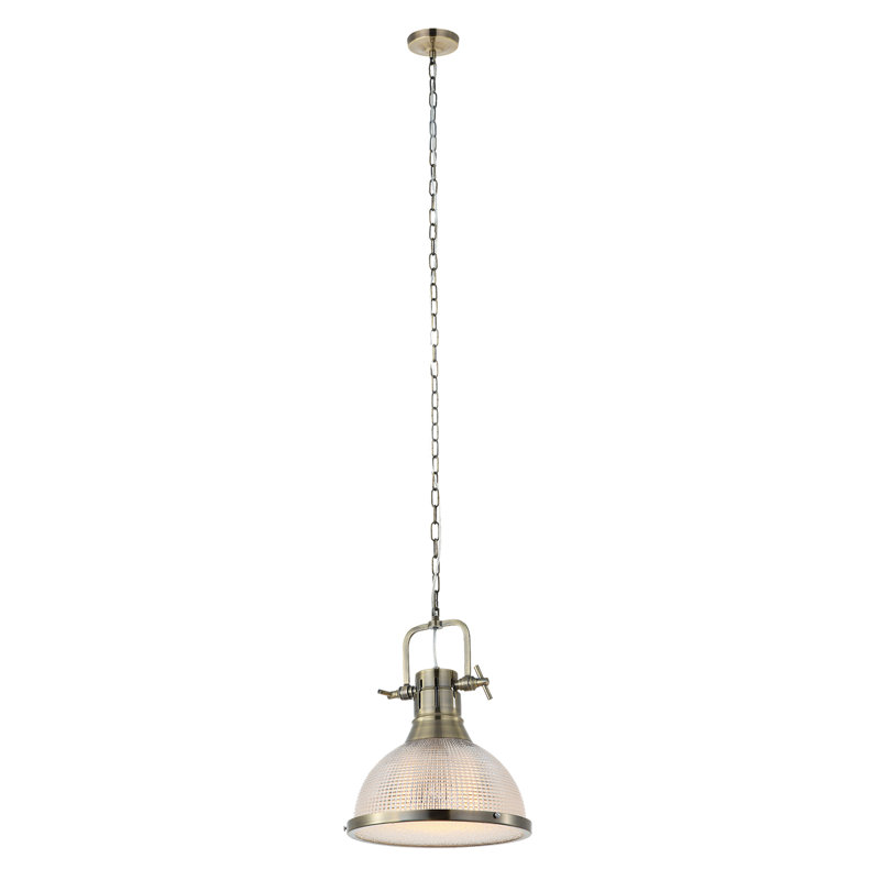 1 - Light Silver Dome Pendant