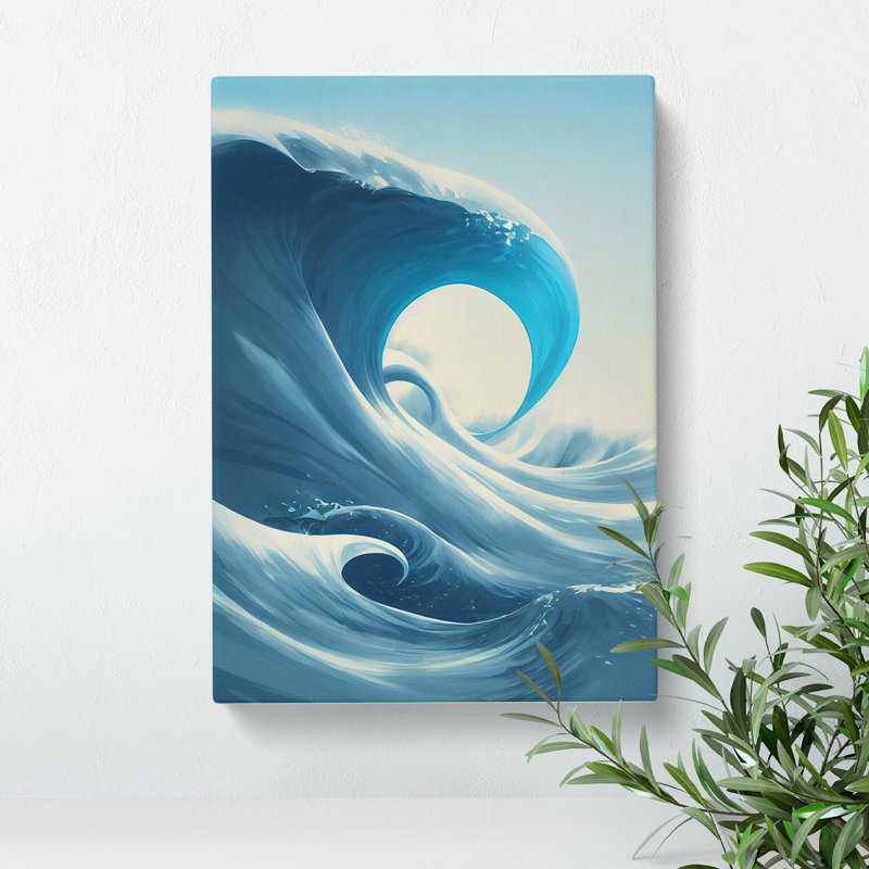 Crashing Ocean Waves - Wrapped Canvas
