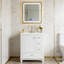 Meuble-lavabo de salle de bain avec lavabo, tiroirs et tablettes de rangement-1548108192