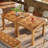 Solid Wood 31.5" Square Dining Table