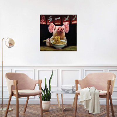 Oodles Of Noodles - Wrapped Canvas Print