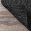 Tapis noir en jute touffeté à la main Bernyce-1989278724
