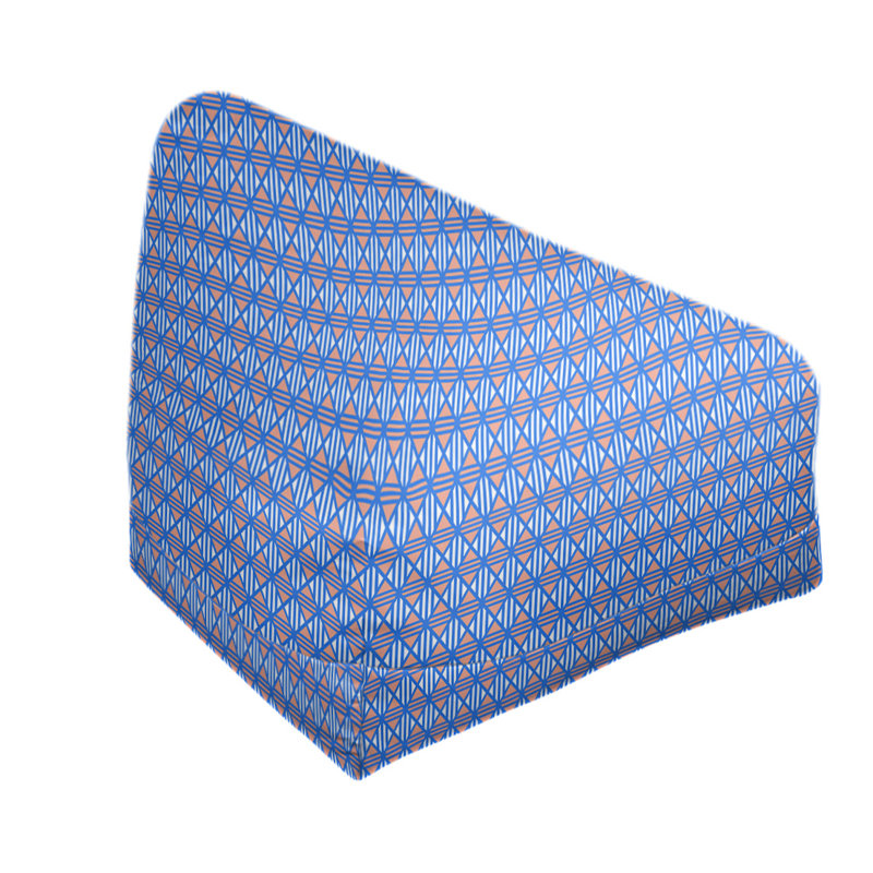 Petite chaise à sacs à billes & Leffel, H 86 po x L 2 po x P 43 po, Bleu / orange, Pas de bourre