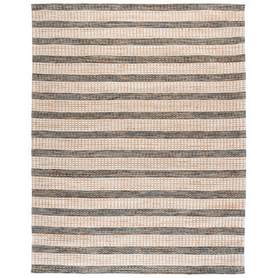 Jute / sisal touffeté à la main Inge Martha Stewart; Laine Tapis d'intérieur en coton rayé