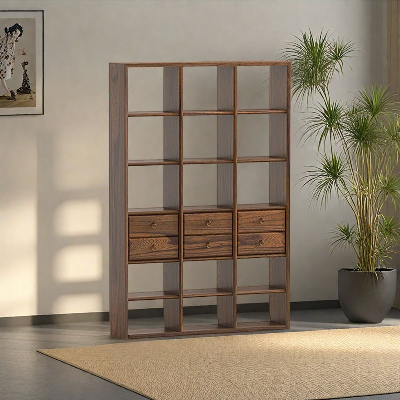 Allistir, Marron foncé, (5 tablettes) H 78,74 po x l 52,56 po x P 11,81 po