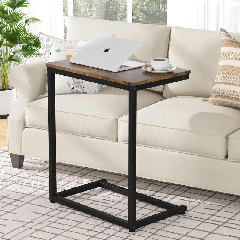 Table-plateau en forme de C, Brun