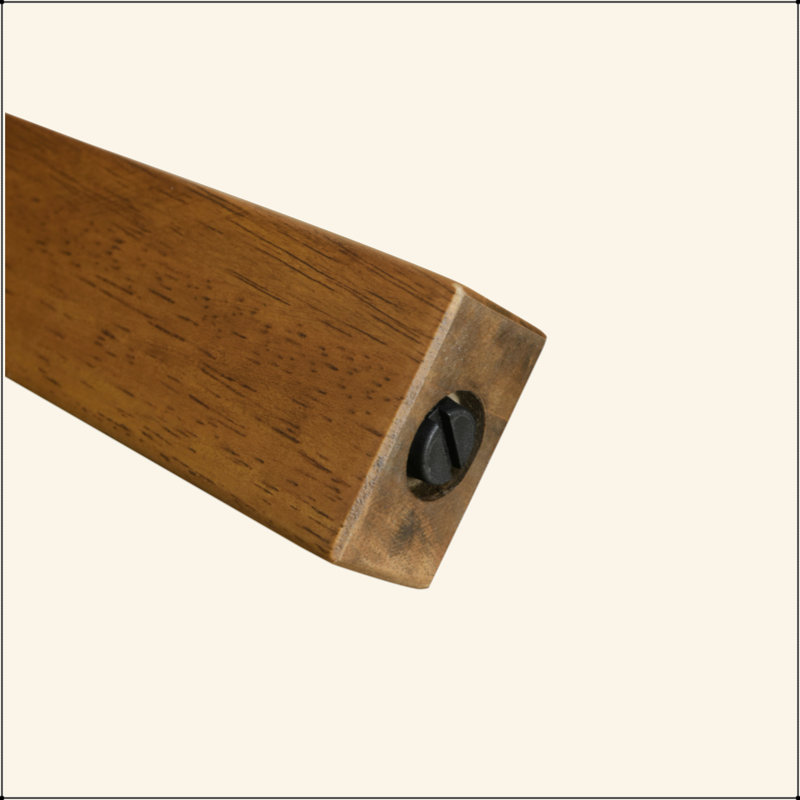 Tabouret de bar d'intérieur en bois rembourré, ensemble de 2, 2, Brun