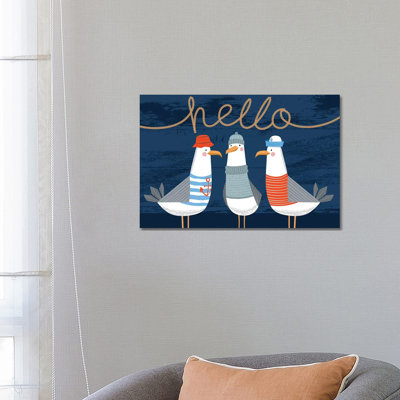 Beach Fun I by Arrolynn Weiderhold - Wrapped Canvas Print